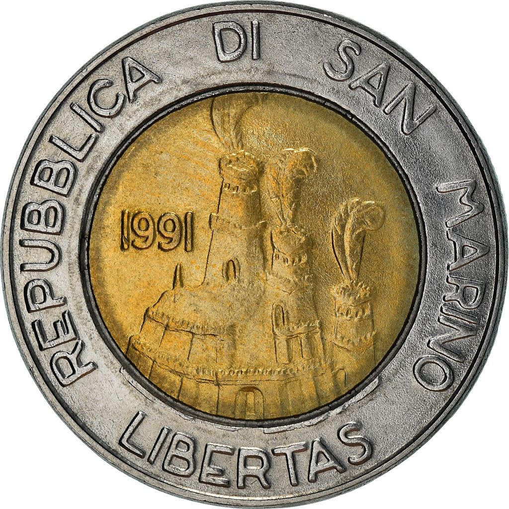 San Marino | 500 Lire Coin | Hospitable Land | Km:269 | 1991
