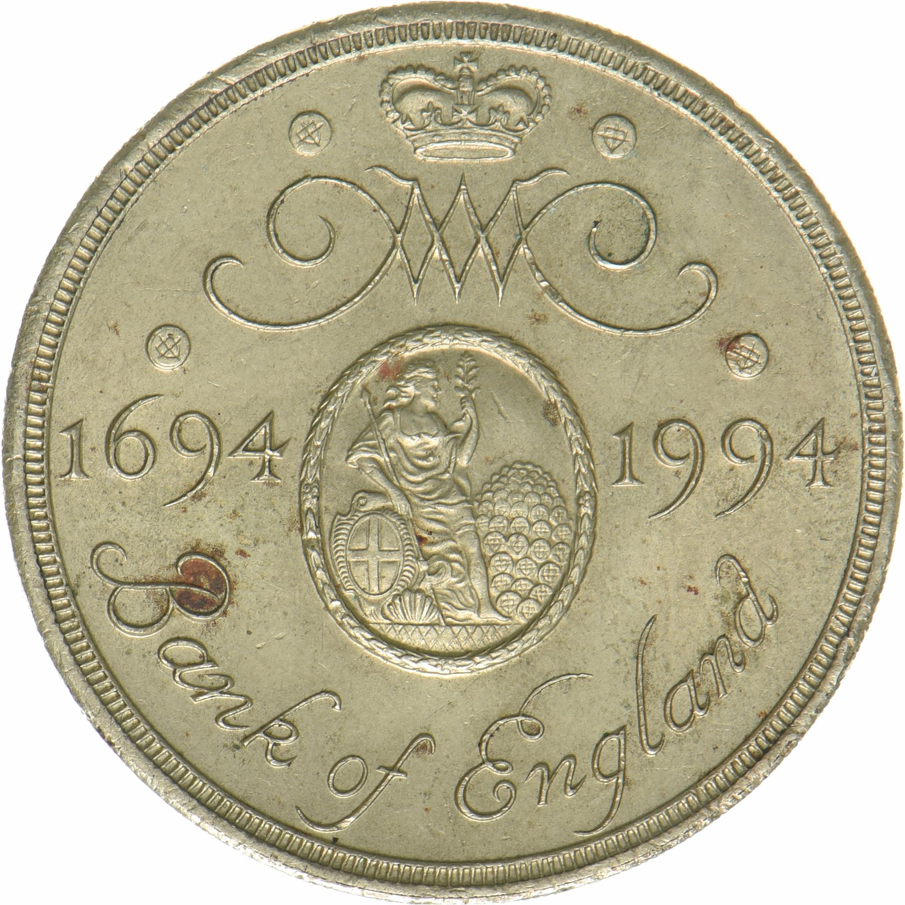 United Kingdom | 2 Pounds Coin | Bank of England | KM:968 | 1994
