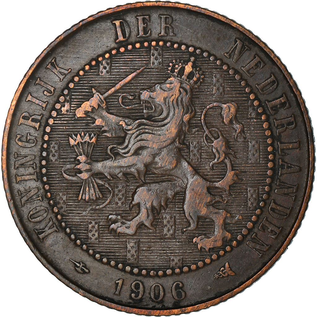 Netherlands Coin 2.5 Cents Coin | Queen Wilhelmina | KM134 | 1903 - 1906