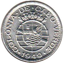 Cape Verde 1 Escudo | KM7 | 1949