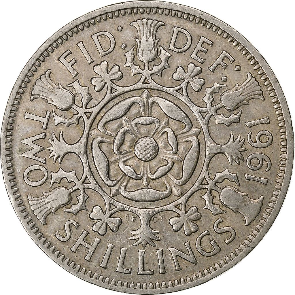 United Kingdom | 2 Shillings Coin | Elizabeth II | Km:906 | 1954 - 1970