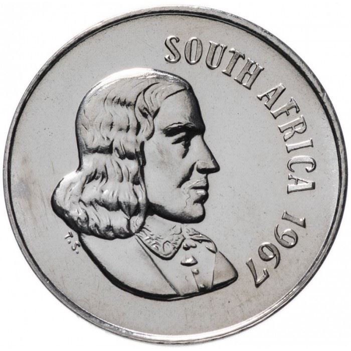 South Africa 10 Cents Coin | English Legend - SOUTH AFRICA | KM68.1 | 1965 - 1969