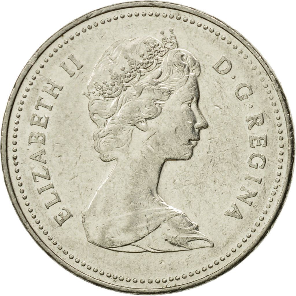 Canada | 5 Cents Coin | Nickel | 2nd portrait | KM:60.2 | 1979-1981