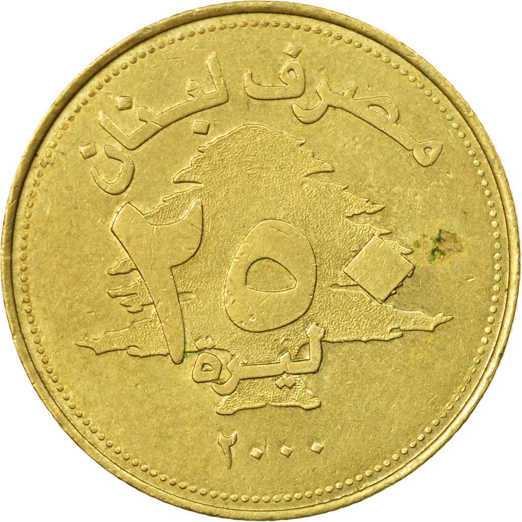Lebanon | 250 Lirah / Livres Coin | Cedar tree | Km:36 | 1995 - 2003