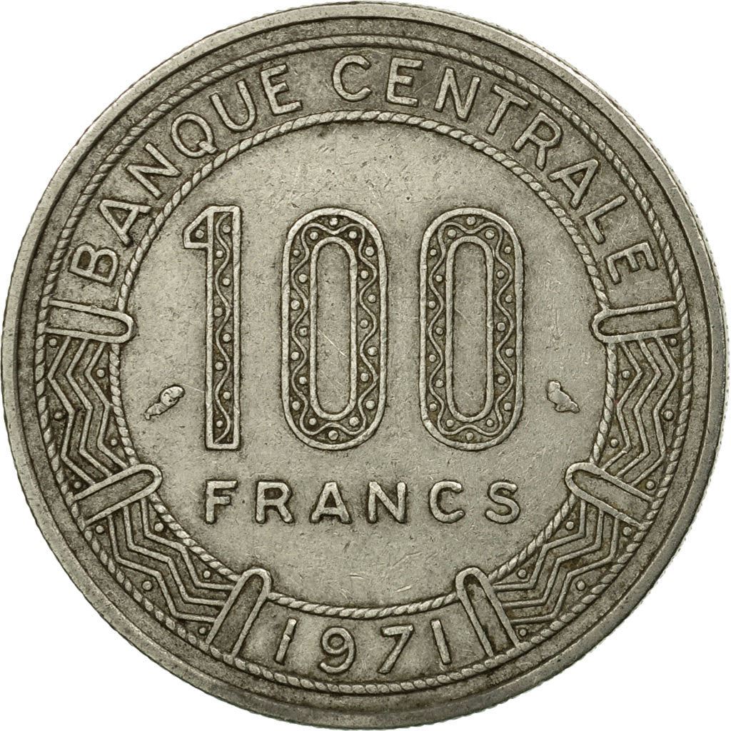 Cameroon | 100 Francs Coin | Giant Elands | Km:15 | 1971 - 1972