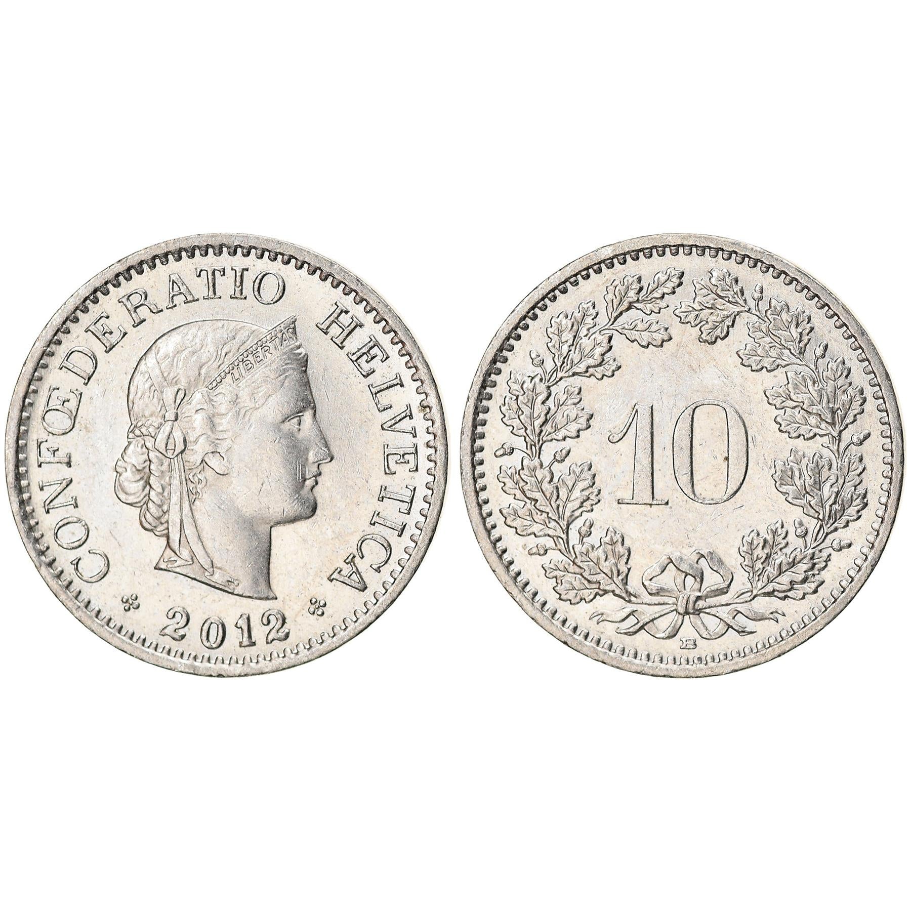 Swiss 5 Coin Set 1 5 10 20 Rappen 1/2 Franc | Wheat | Libertas | Helve