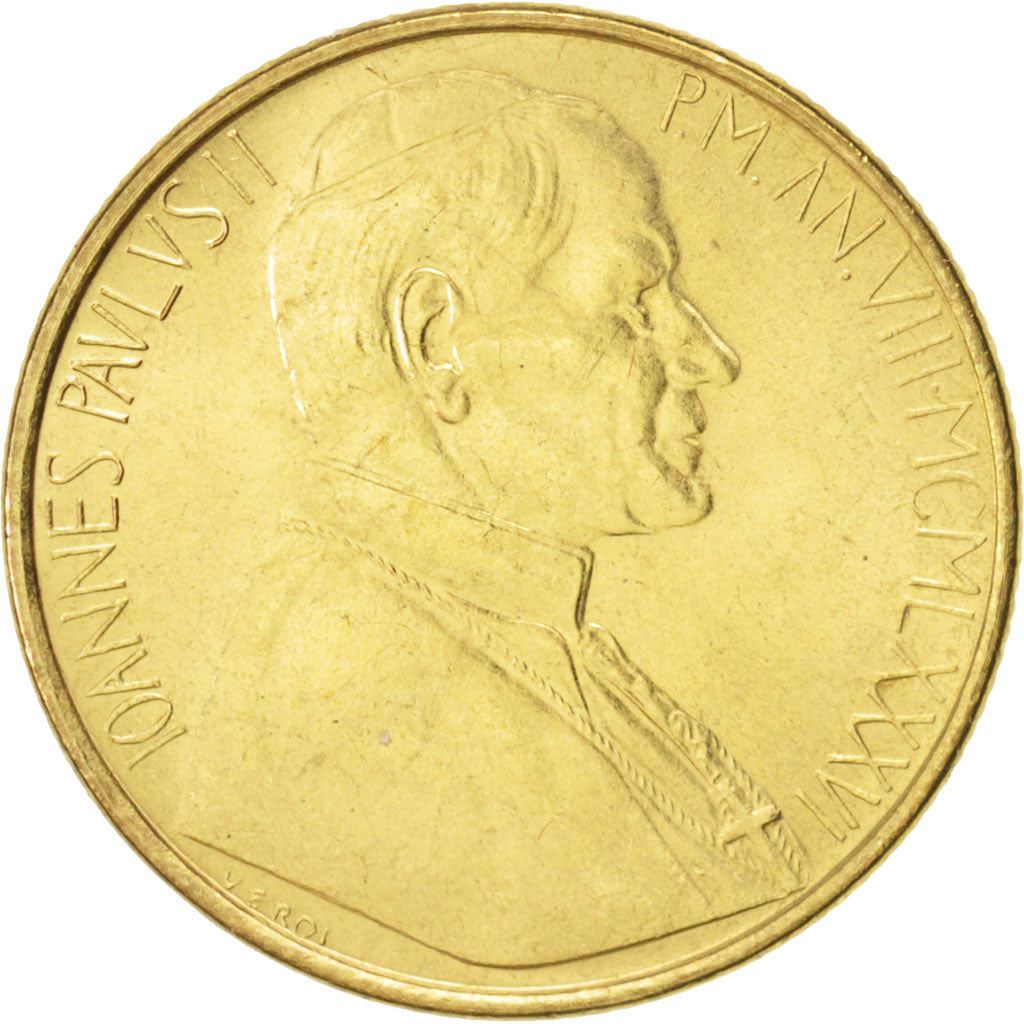 Vatican City | 200 Lire Coin | Archangel Michael | Km:196 | 1986