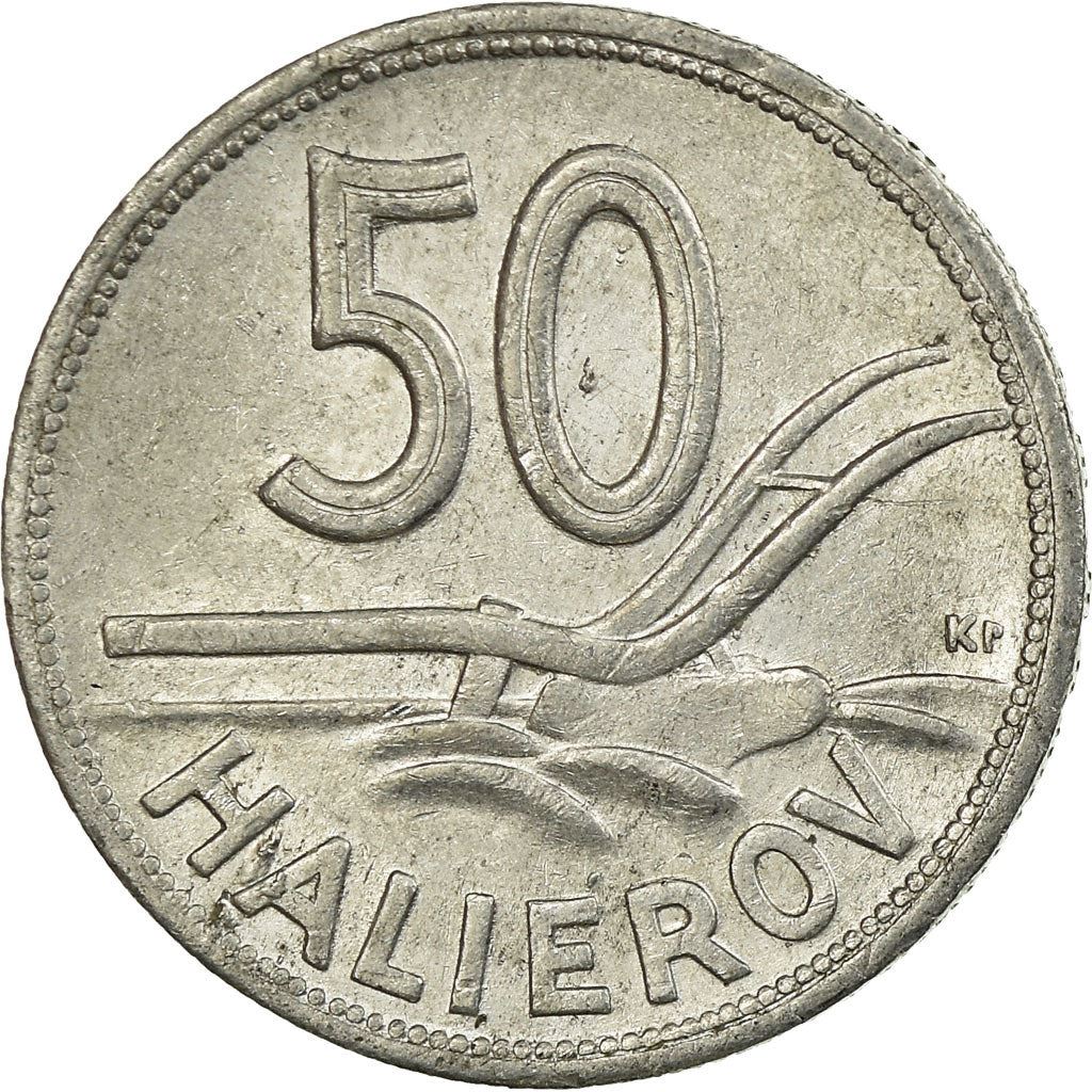 Slovakia | 50 Halierov Coin | Plow | KM:5a | 1943 - 1944