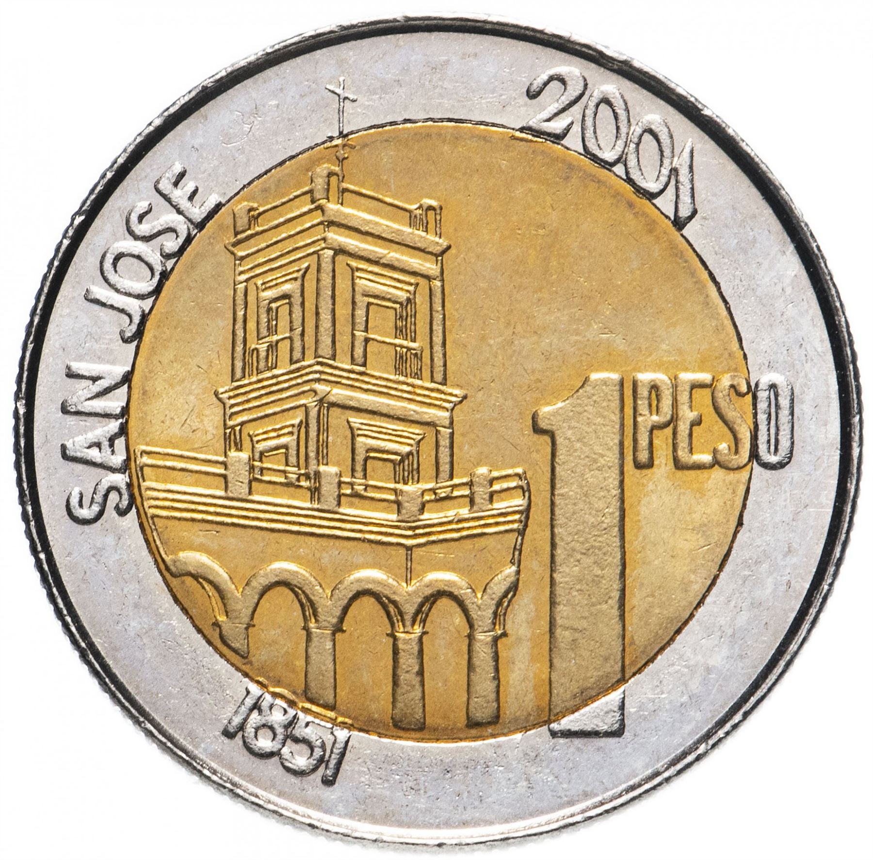 Argentina 1 Peso Coin | General Urquiza | 2001