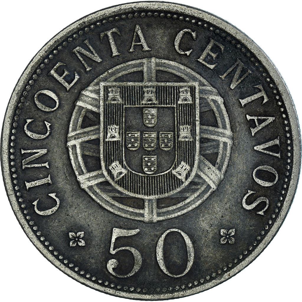 Angola | 50 Centavos Coin | Libertine | Km:69 | 1927 - 1928