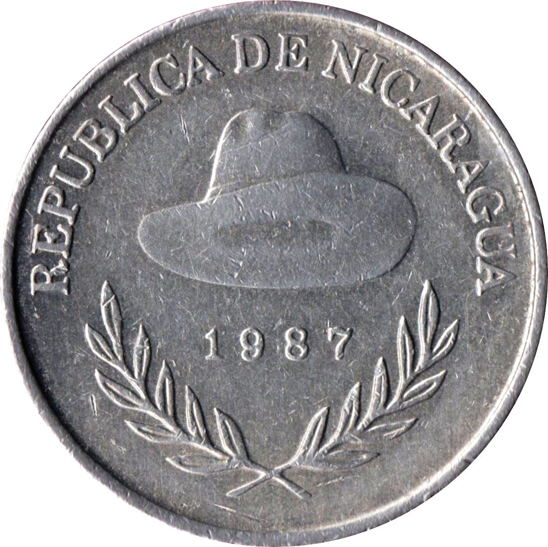 Nicaragua Coin Nicaraguan 500 Cordobas | Panama Hat | KM63 | 1987