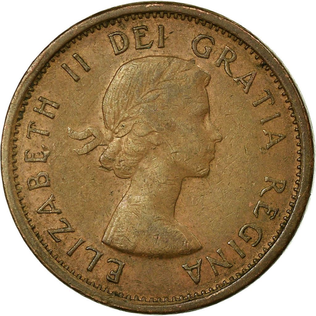 Canada | 1 Cent Coin | Bronze | 1st portrait | KM:49 | 1953-1964