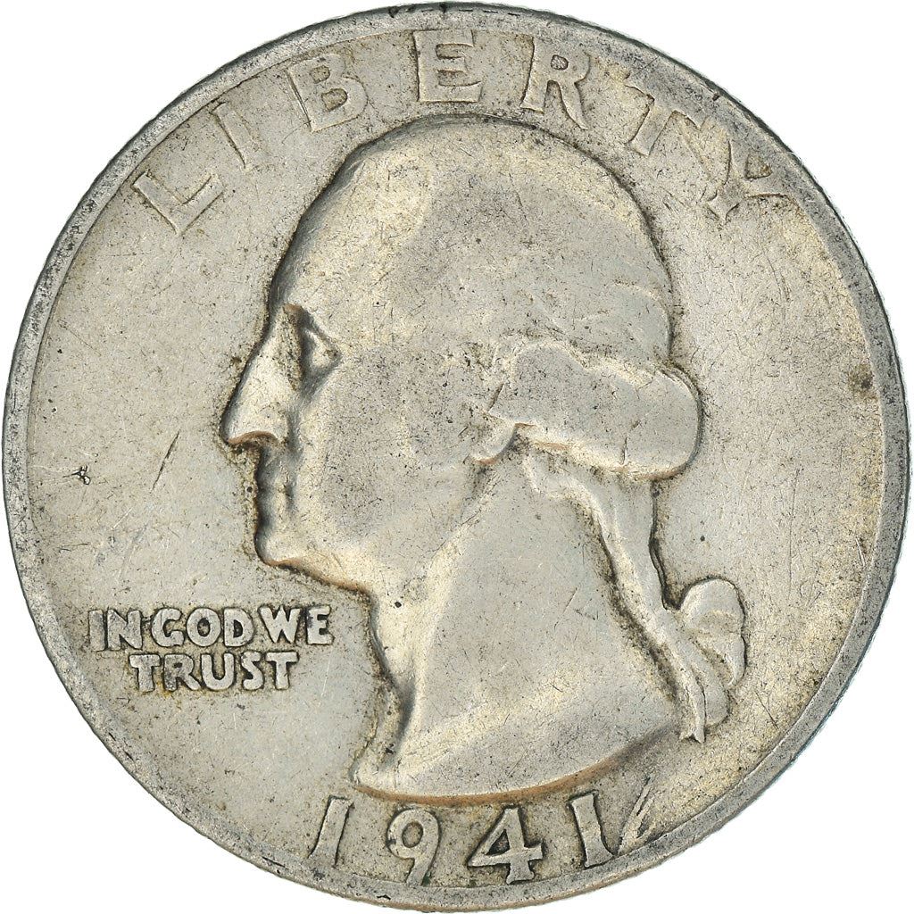 アメリカ合衆国 | 1/4ドル硬貨 | ジョージ・ワシントン | KM:164 | 1932年 - 1964年