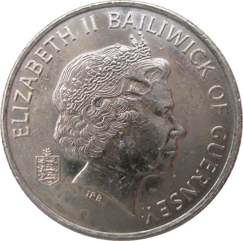Guernsey | 10 Pence Coin | Queen Elizabeth II | Tomato | KM149 | 2003 - 2006