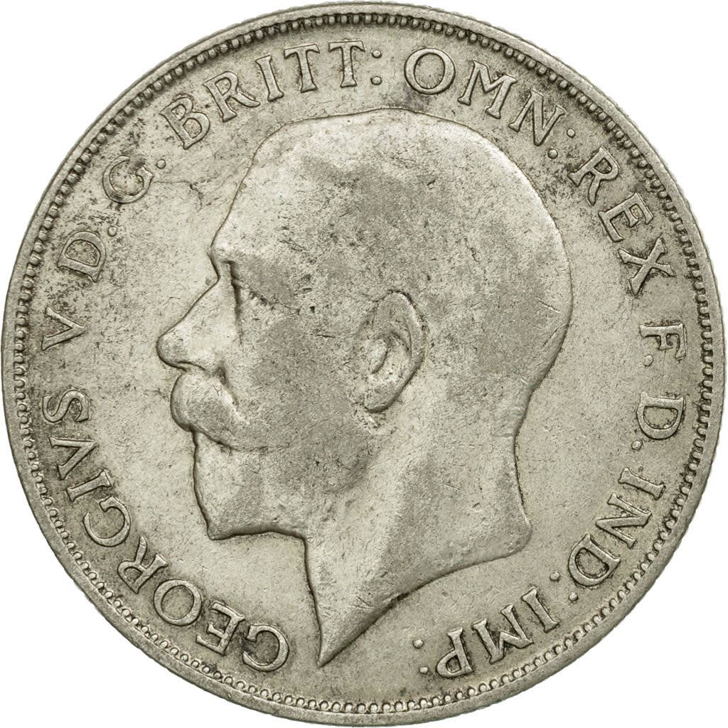United Kingdom | 1 Florin Coin | George V | Km:817A | F-VF | 1920 - 1926