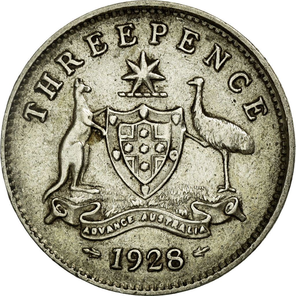 Australia | 3 Pence Coin | George V | Km:24 | 1911 - 1936