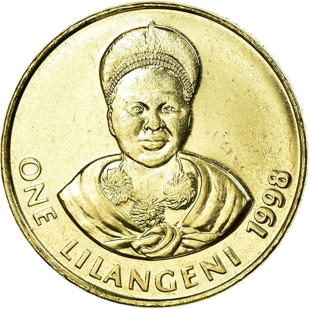 Moneda de 1 Lilangeni de Esuatini | Rey Mswati III | Ntfombi de Esuatini | KM45 | 1995 - 2009