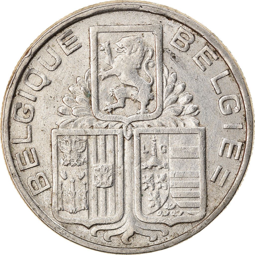 Belgija | 5 frankų moneta | Liūtas | Km:117 | 1938 - 1939
