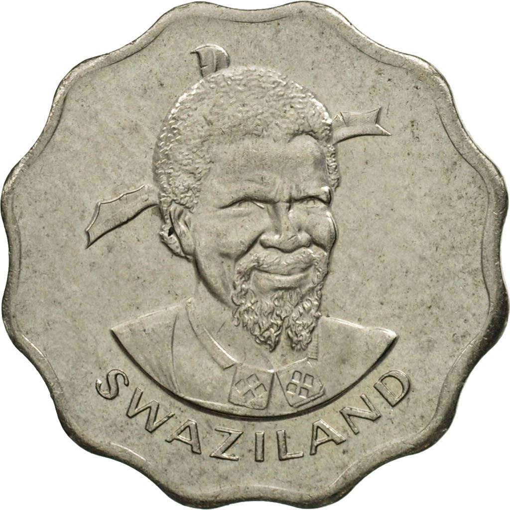 Eswatini 5 Cents Mynt | Kung Sobhuza II | Arumlilja | KM9 | 1974 - 1979