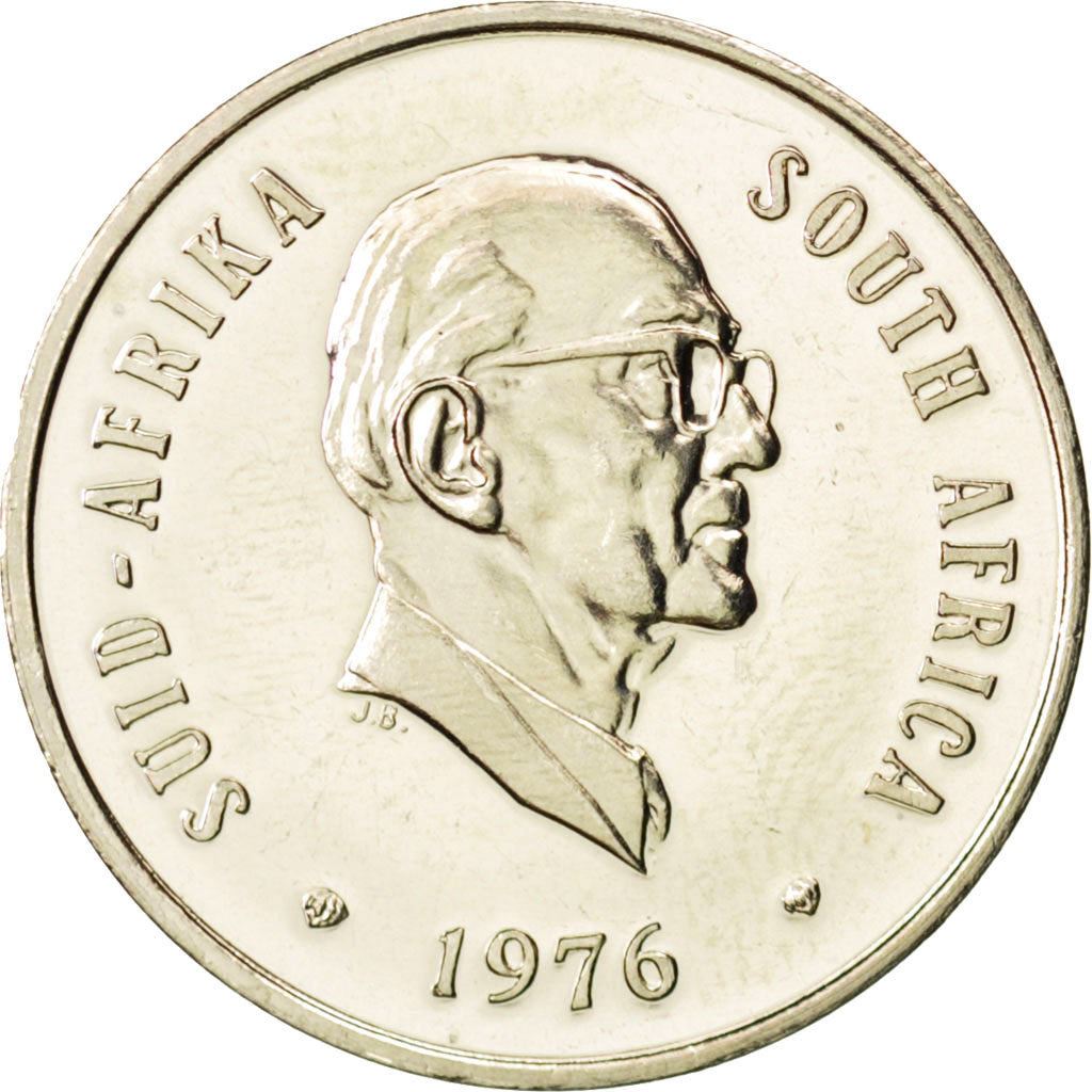 South Africa | 20 Cents Coin | Jacobus J. Fouche | KM95 | 1976