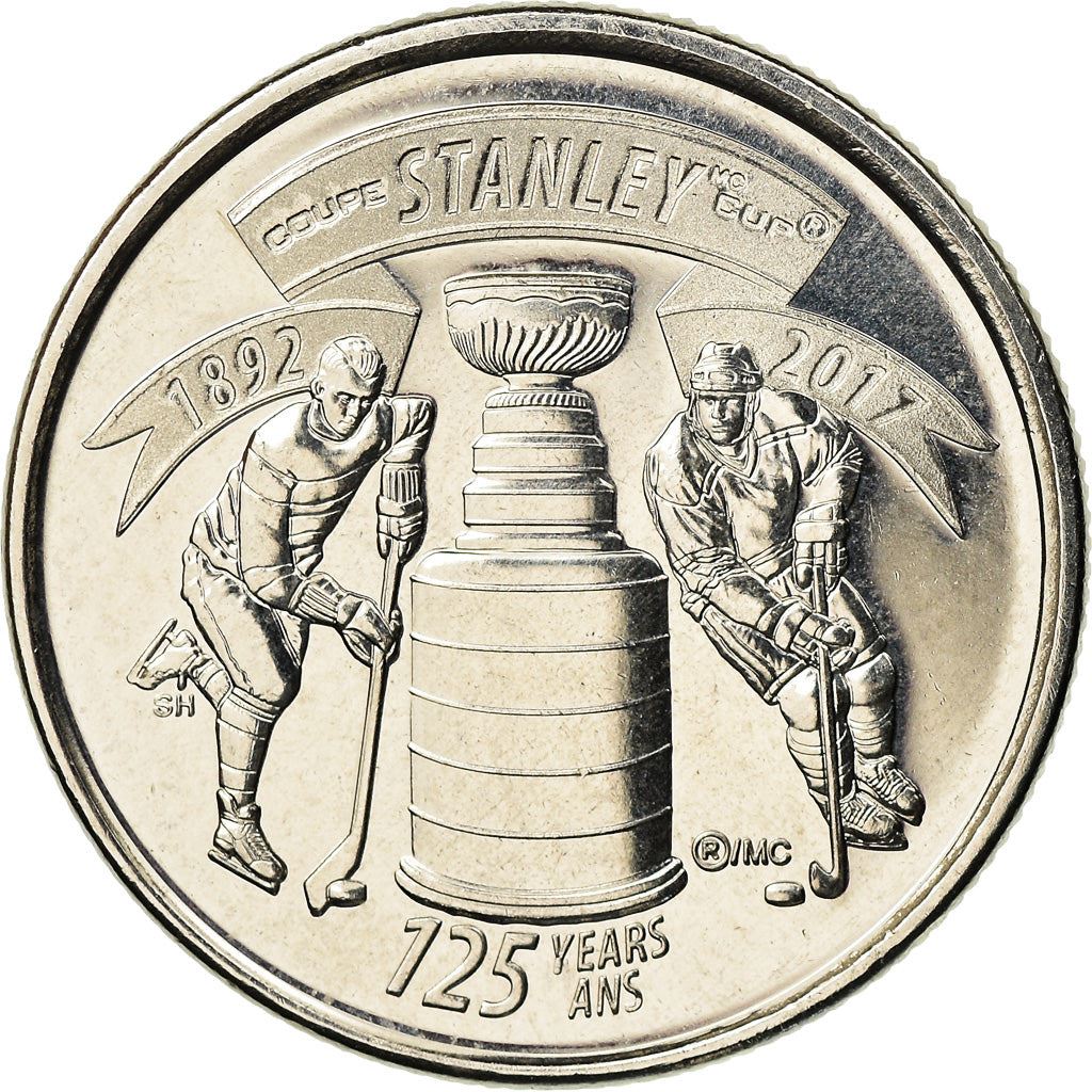 Canada | 25 Cents Coin | Stanley Cup | Km:2299 | 2017