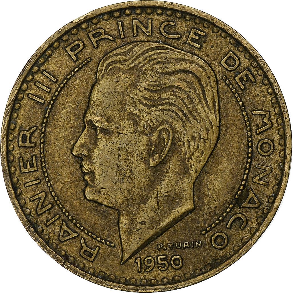 Monaco | Pièce de 20 Francs | Rainier III | Km : 131 | 1950 - 1951