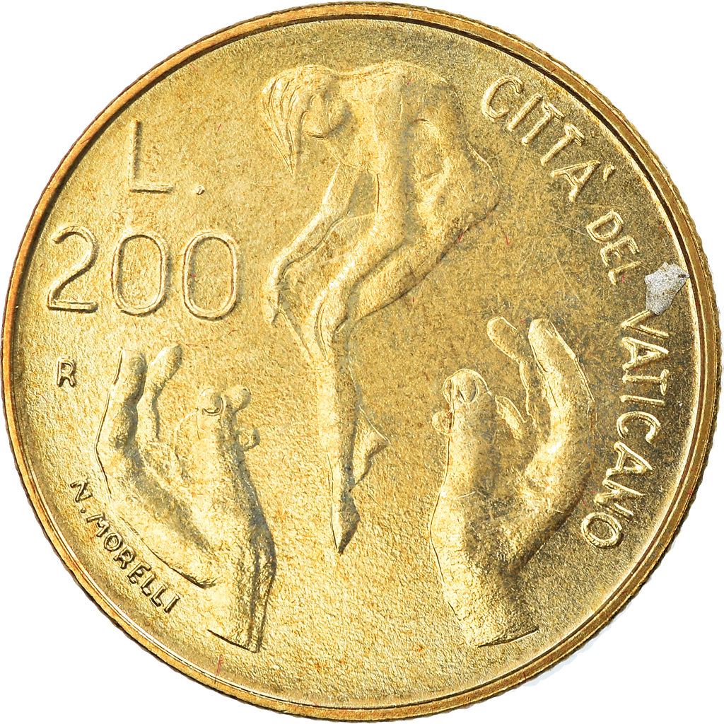 Vatican City | 200 Lire Coin | John Paul II | Km:174 | 1983