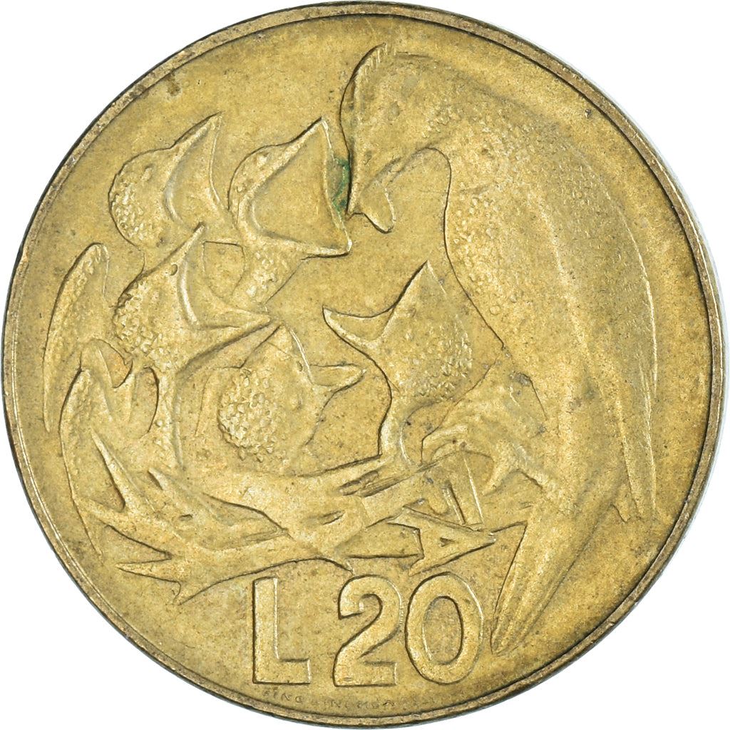 San Marino | 20 Lire Coin | FAO | Km:44 | 1975