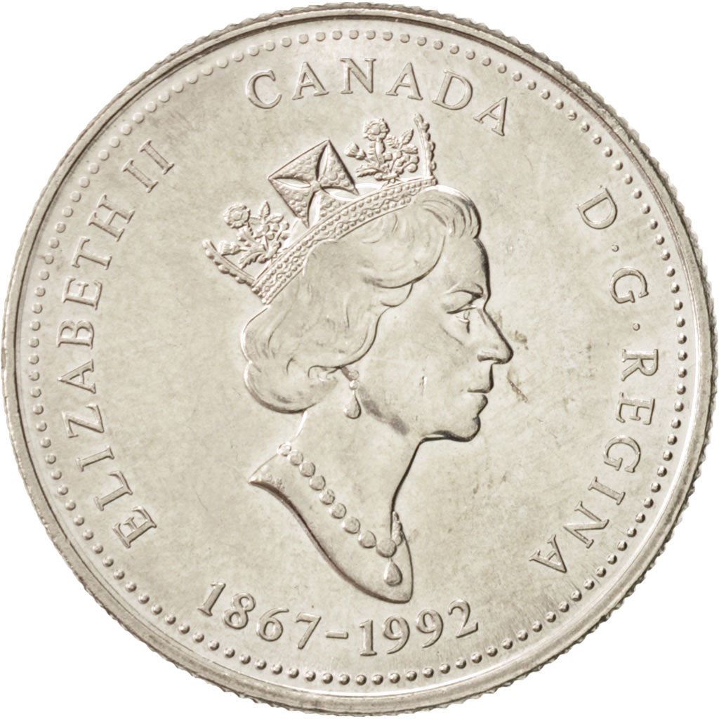 Canada | 25 Cents Coin | Nickel | Newfoundland | KM:213 | 1992