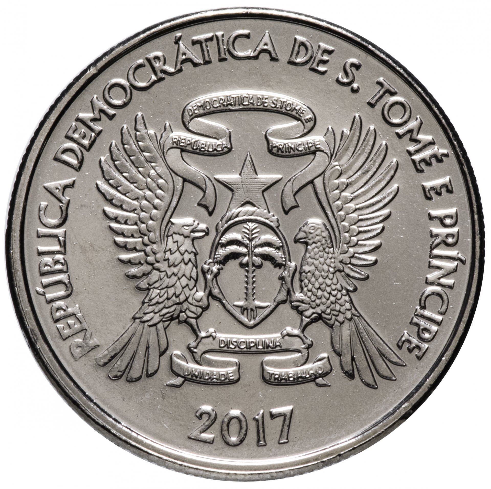 Sao Tome and Principe | 50 Centimos Coin | Gray parrot | 2017