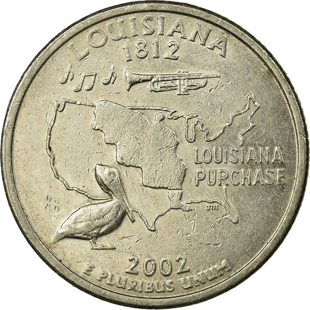 United States | 1/4 Dollar Coin | Louisiana | Km:333 | 2002