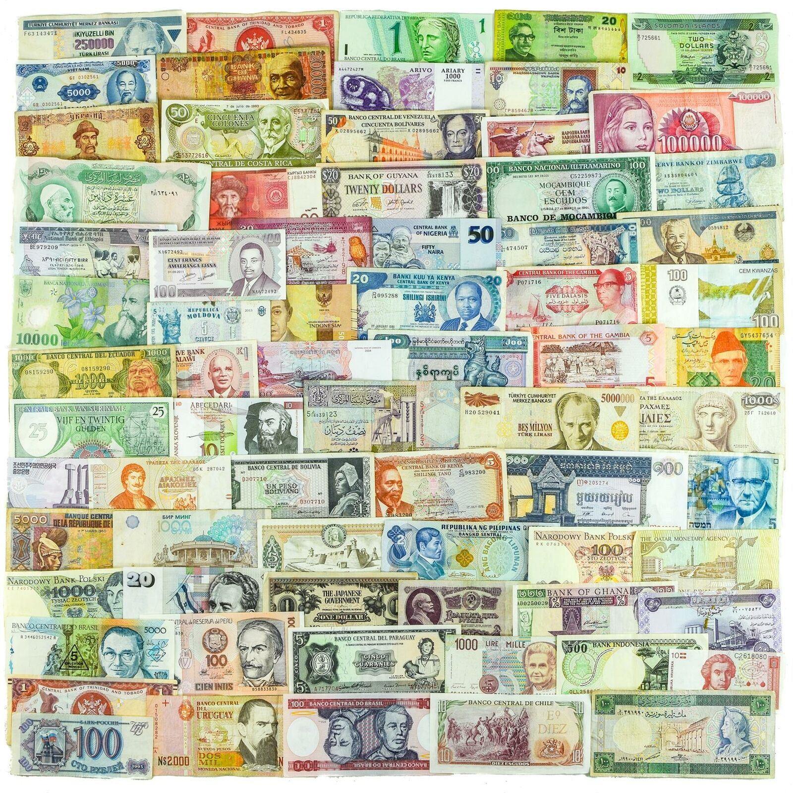Different World Banknotes | Real Valuable Paper Money | Old Foreign Currency Collection