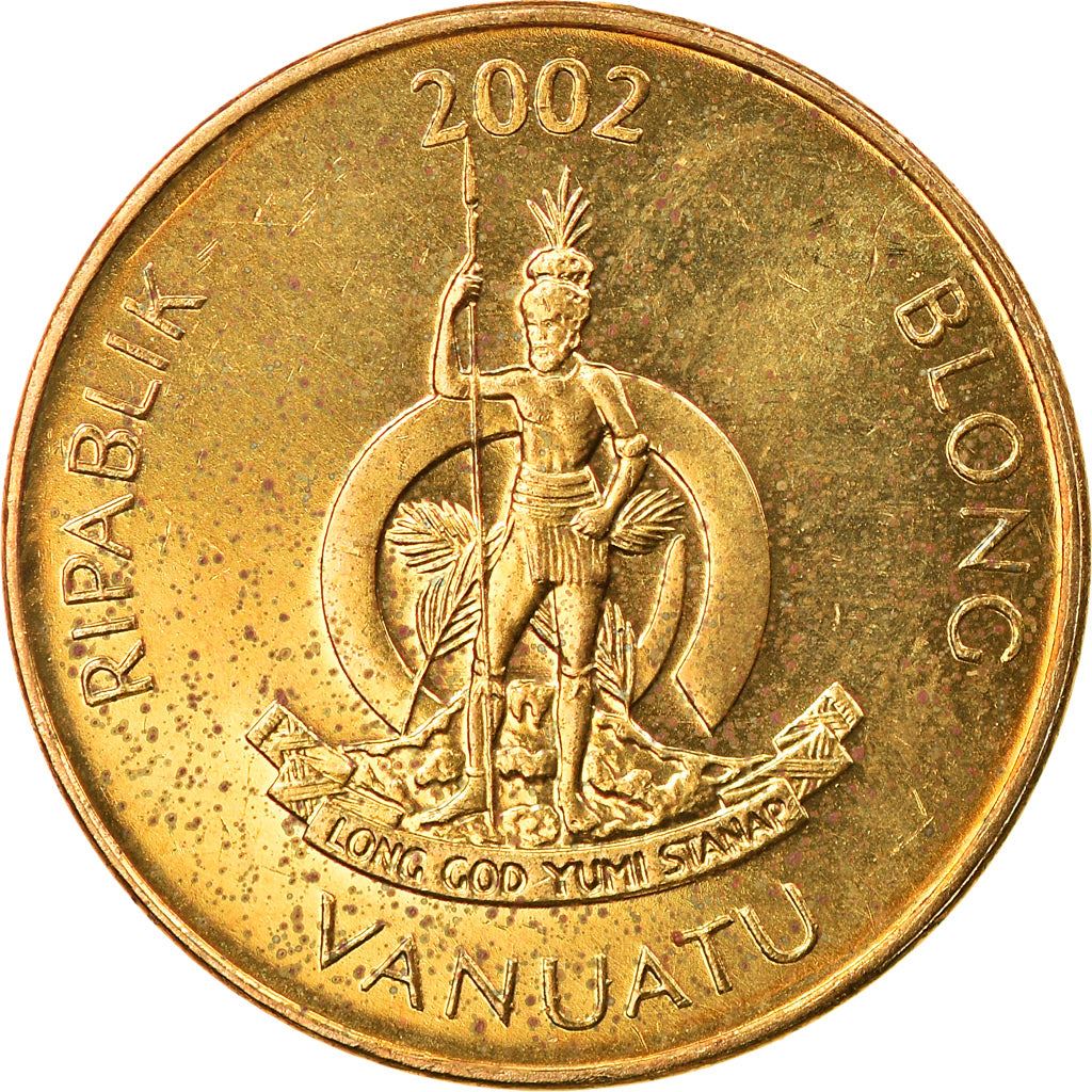 Vanuatu | 1 Vatu Coin | Melanesian Warrior | Triton Conch Shell | Km:3 | 1983 - 2002