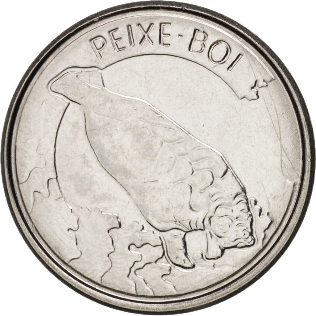 Brazil | 100 Cruzeiros Coin | Manatee | Km:623 | 1992 - 1993