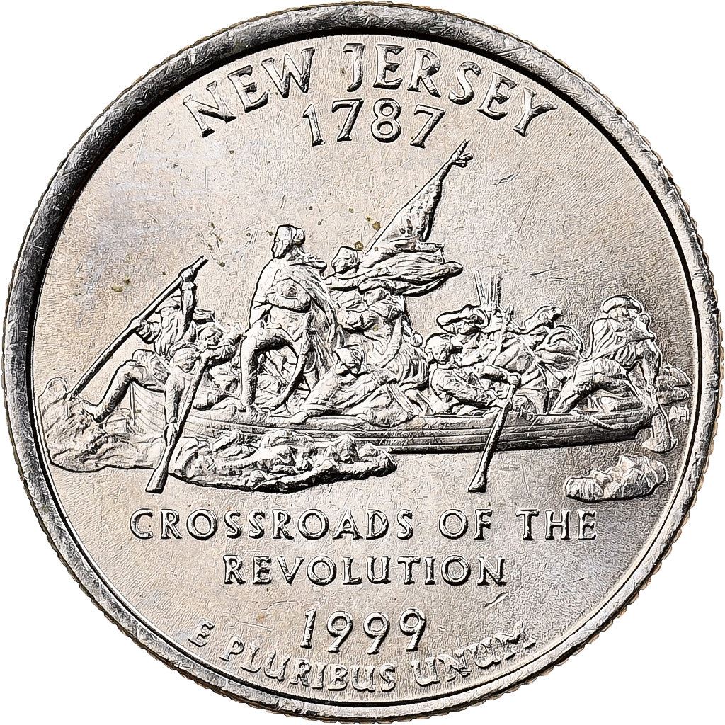 United States | 1/4 Dollar Coin | New Jersey | Km:295 | 1999