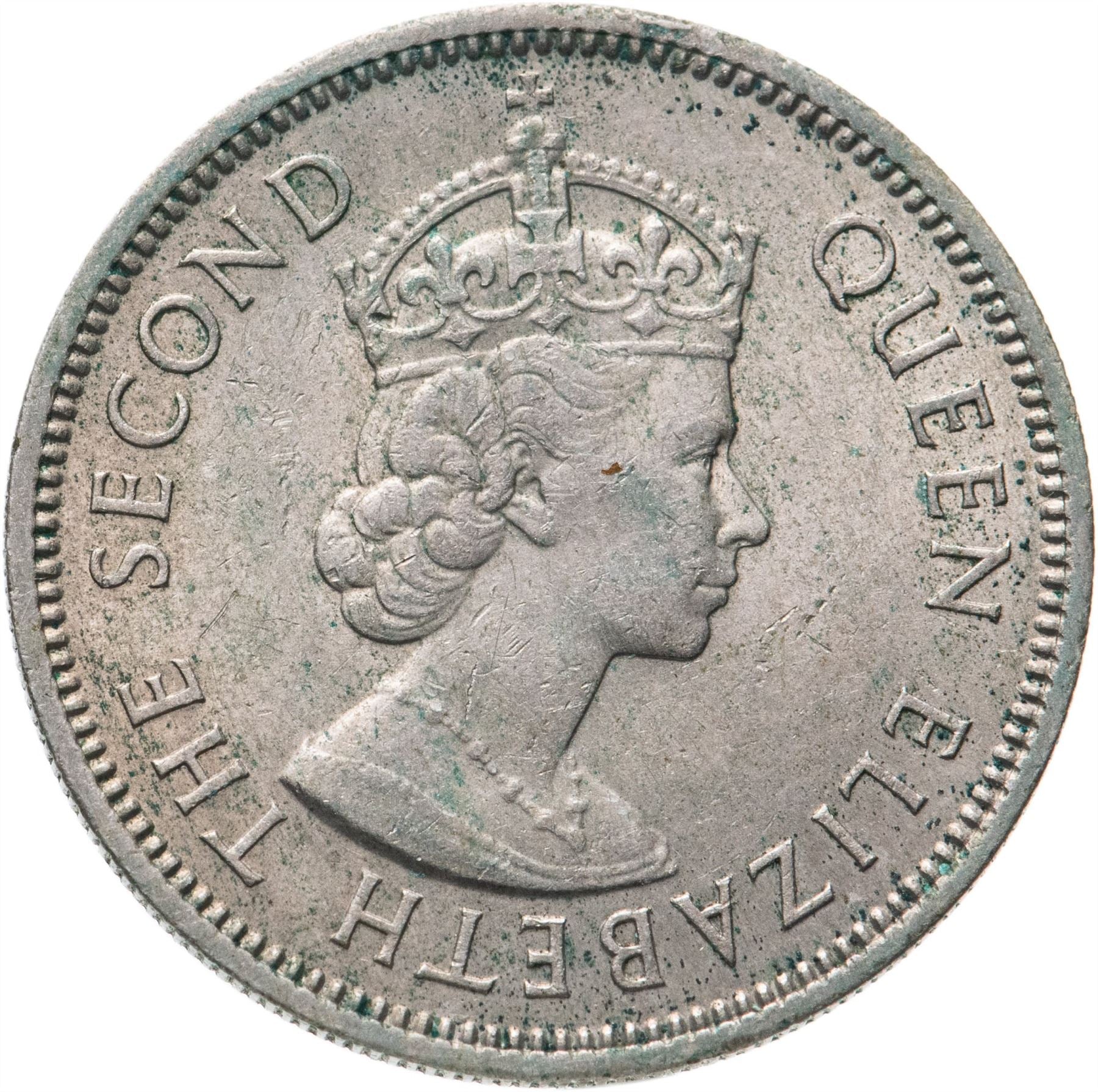 マラヤと英領ボルネオ | 20セント硬貨 | エリザベス2世 | Km:3 | 1954