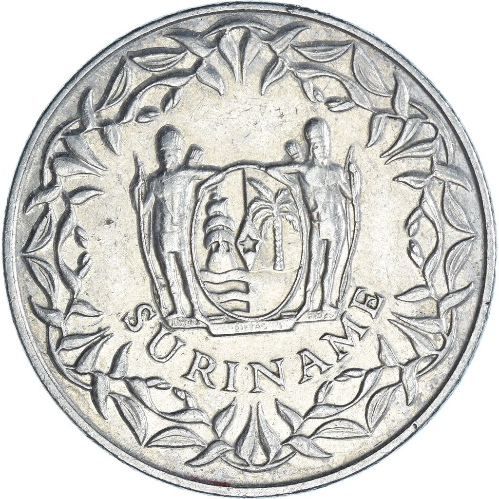 Suriname | 250 Cents Coin | Wreath | Natives | Km:24 | 1987 - 2015
