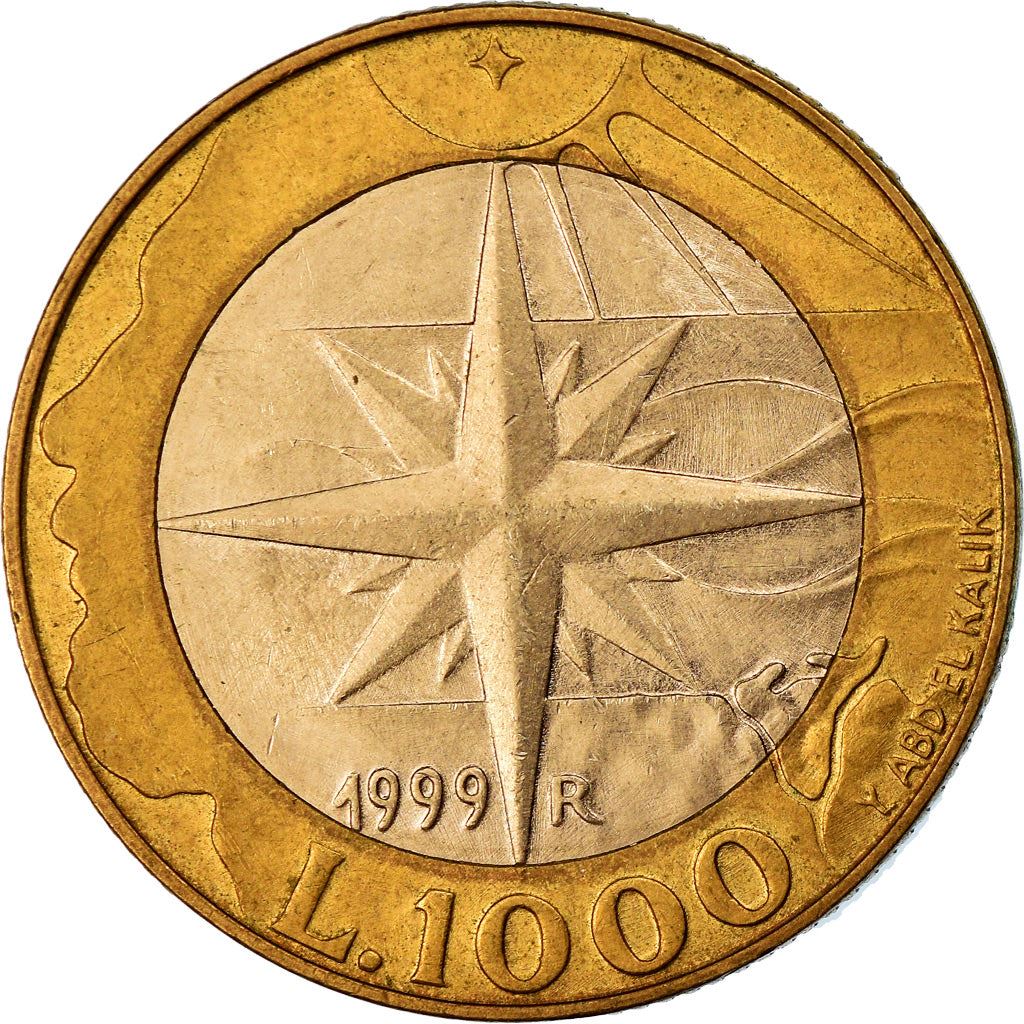 San Marino | 1000 Lire Coin | Ancient allegory | Km:395 | 1999