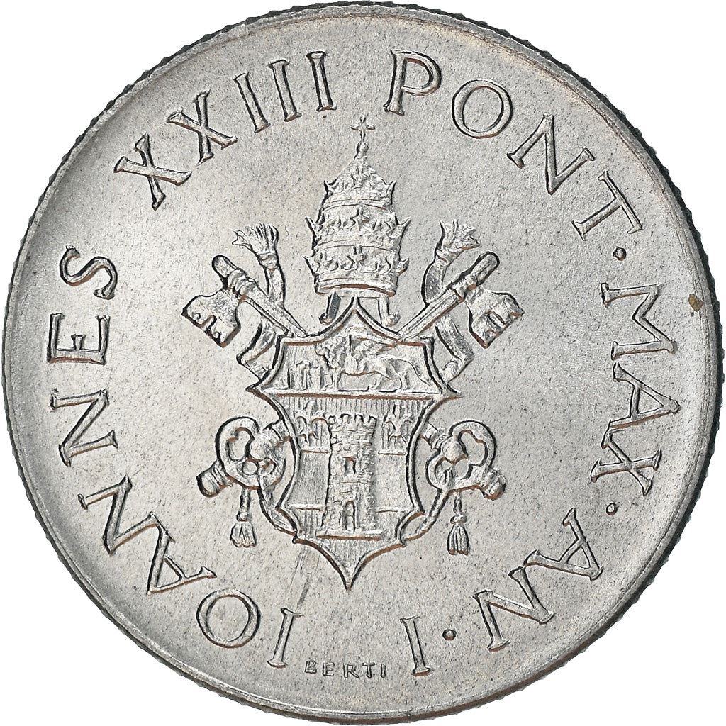 Vatican City | 2 Lire Coin | John XXIII | Km:59 | 1959 - 1962