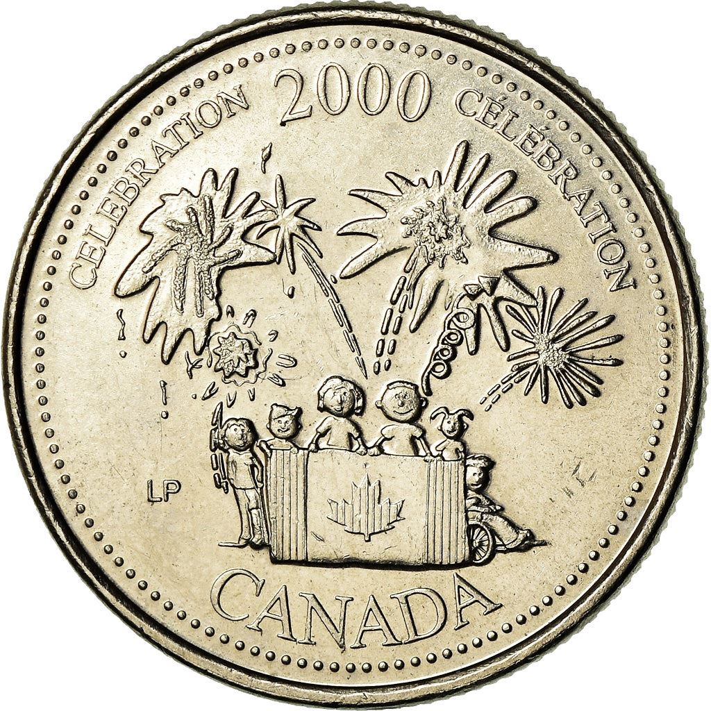 Canada | 25 Cents Coin | Celebration | Nickel | KM:383 | 2000