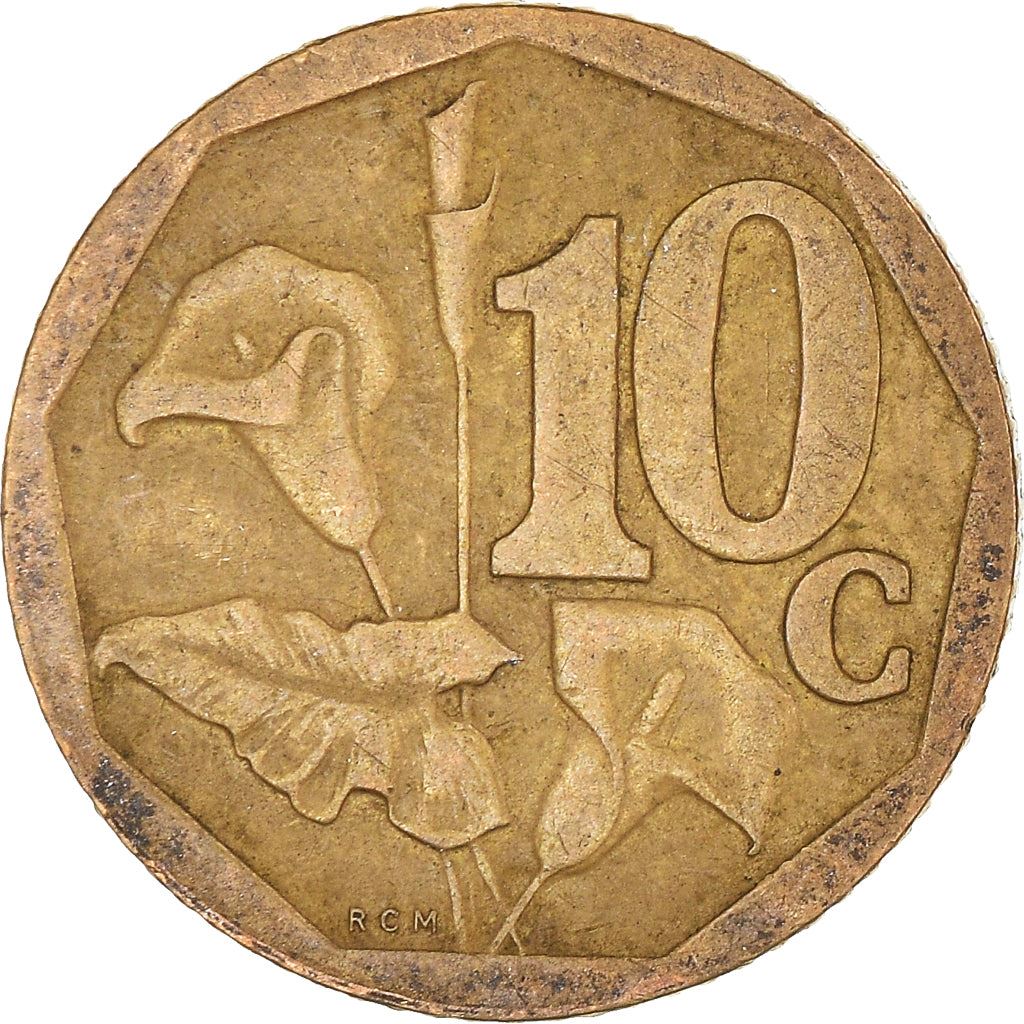 South Africa 10 Cents Afrikaans Legend - Suid-Afrika Coin KM487 2006