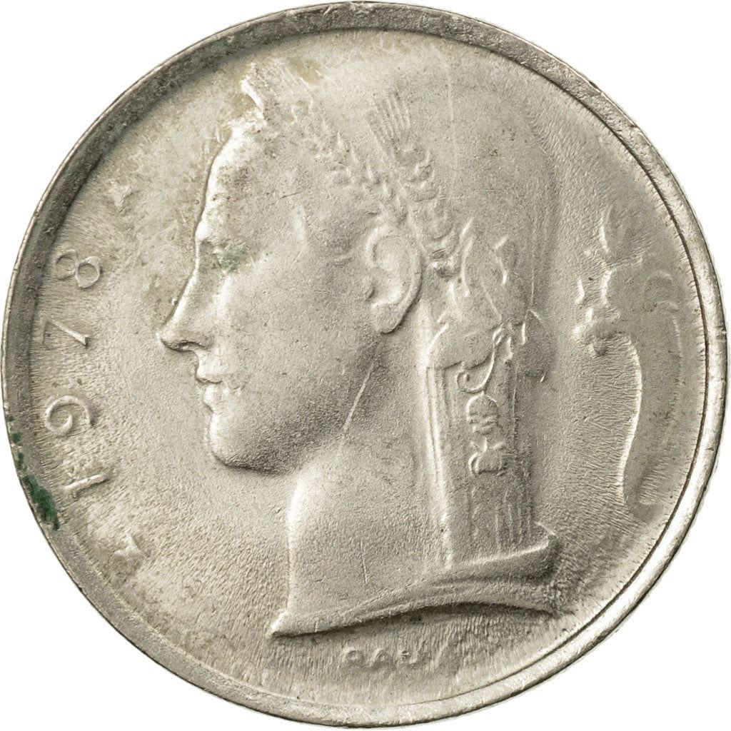 Belgian Coin 5 Francs - Baudouin België | Cornucopia | Oak | Star | KM135 | 1948 - 1981