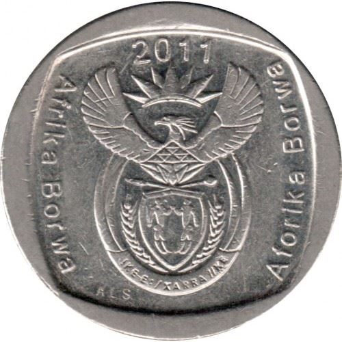 South Africa 1 Rand Afrika Borwa - Aforika Borwa Coin KM504 2011 - 2013