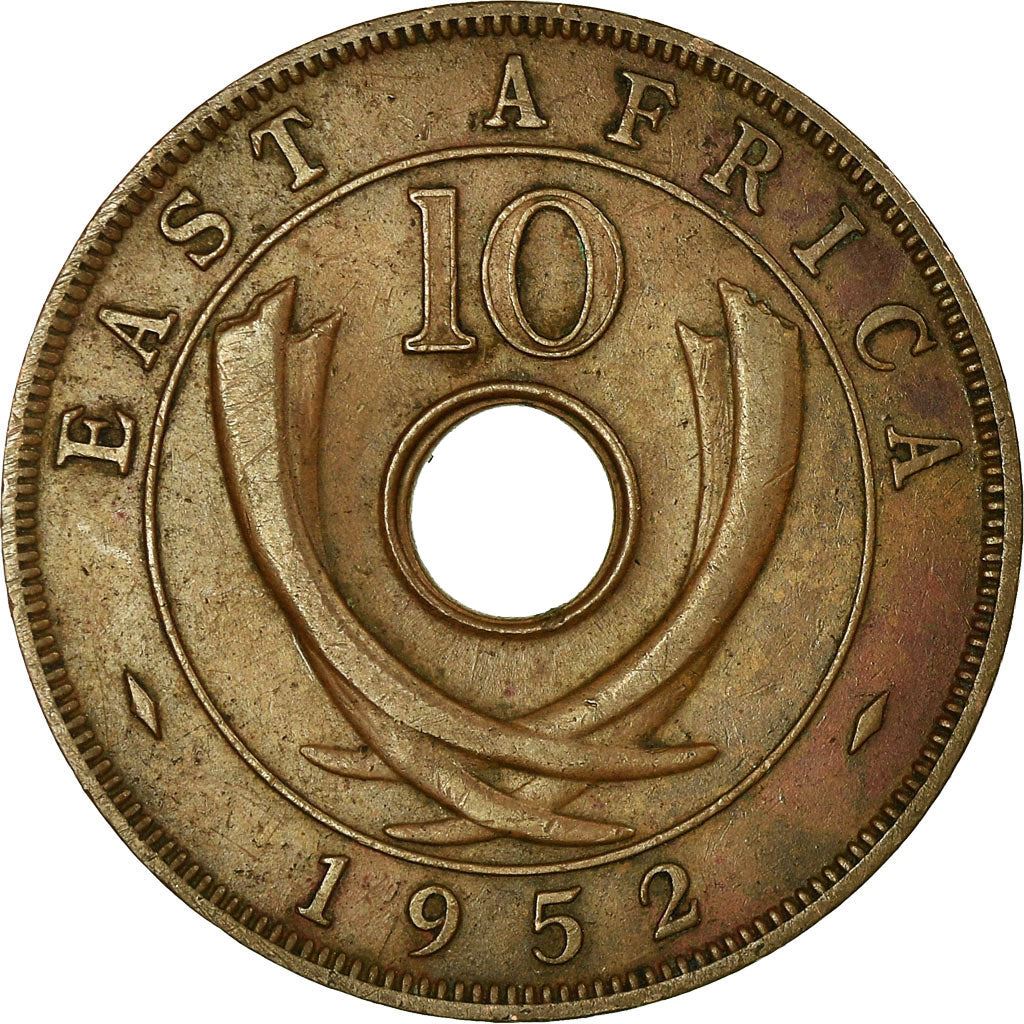 Afrique de l'Est | Pièce de 10 Cents | Couronne | Défenses | Km:34 | 1949 - 1952