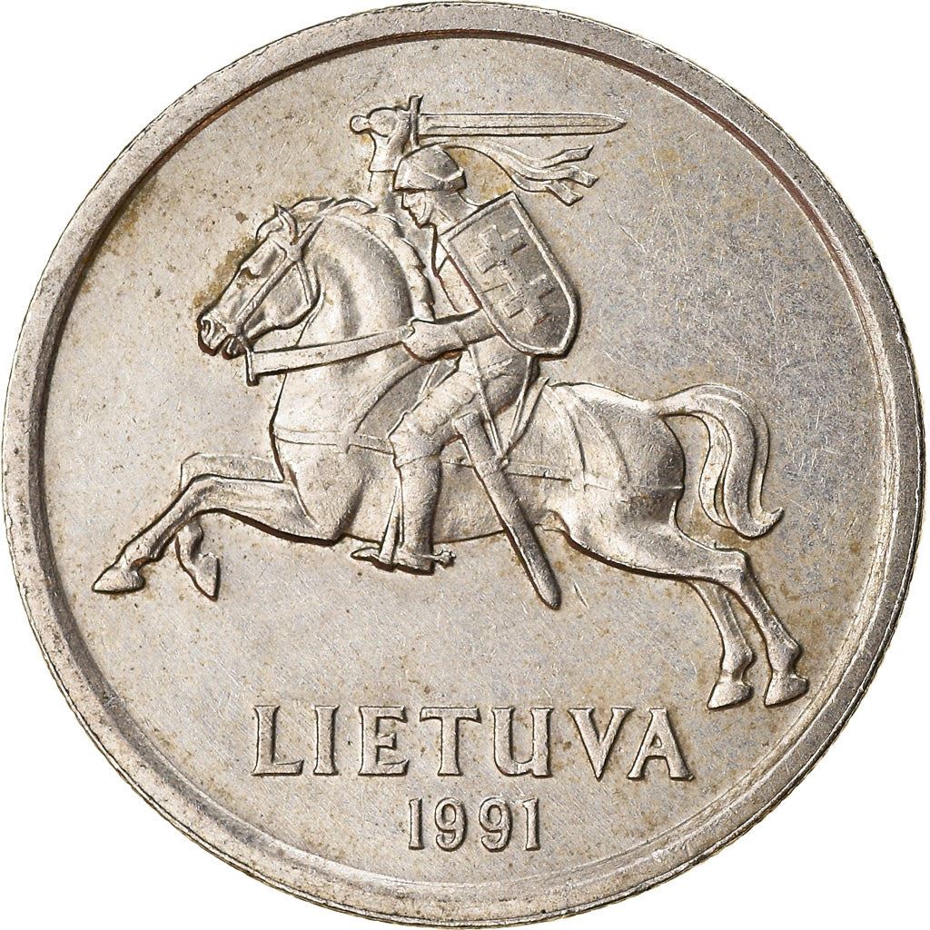 Lithuania | 2 Litai Coin | Copper-nickel | Horse or equine | KM:92 | 1991