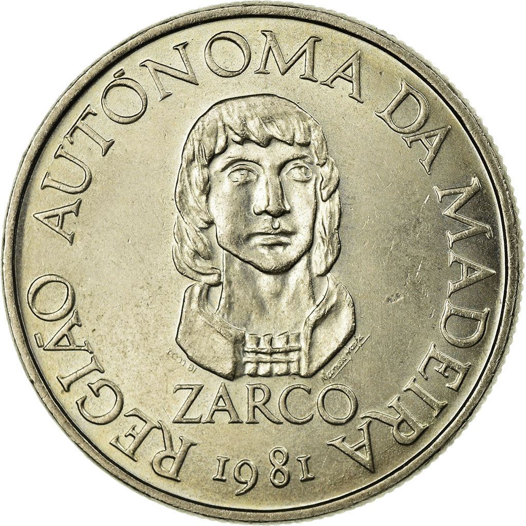 Portugal | 25 Escudos Coin | João Zarco | Km:4 | 1981