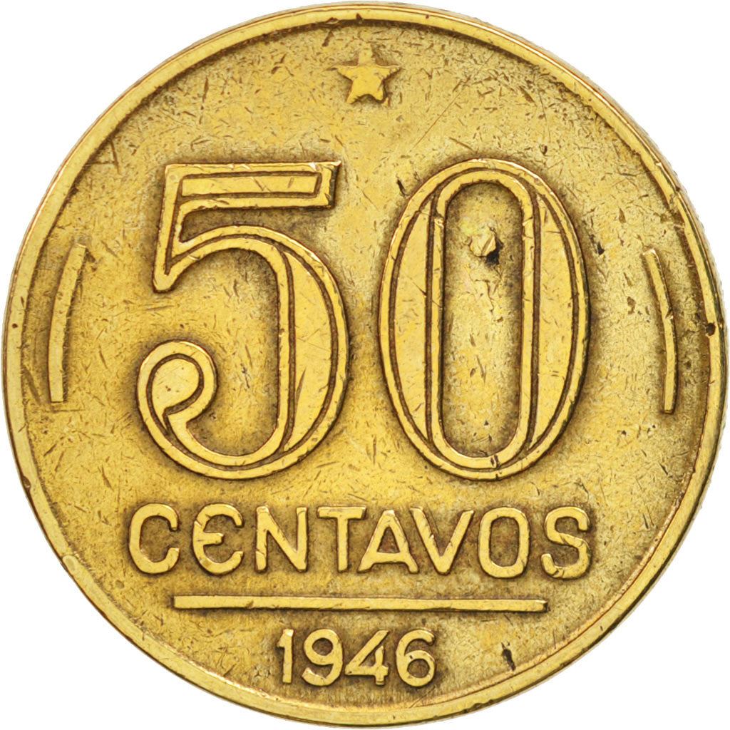 Brazil | 50 centų moneta | Getúlio Dornelles Vargas | Km:557A | 1943 - 1947