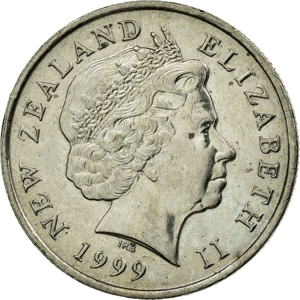 New Zealander 5 Cents Mynt | Dronning Elizabeth II | Tuatara Øgle | KM116 | 1999 - 2006
