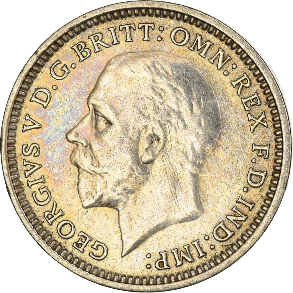 United Kingdom | 3 Pence Coin | George V | KM:831 | 1927 - 1936