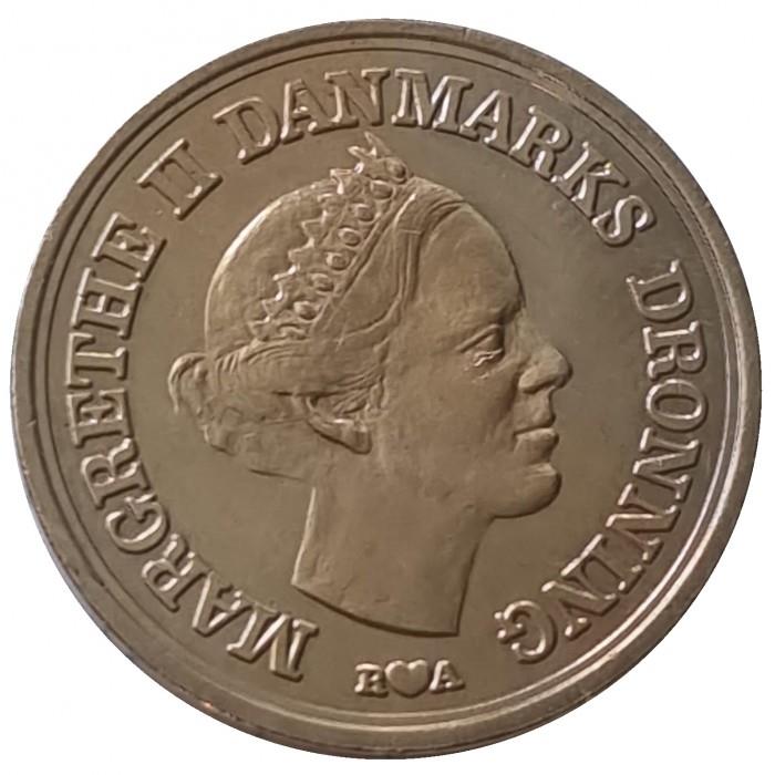 Denmark | 10 Kroner Coin | Frederik | KM:865 | 1986